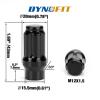 imageATV m12x15 Wheel Lug Nuts Black Dynofit 161 12mmx15 Spline Lug Nuts Aftermarket for Polaris Ranger XP 9001000 General 1000 RZR S 900 XP 1000 Pioneer 500 700 1000 19mm21mm Hex KeyM12x15