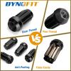 imageATV m12x15 Wheel Lug Nuts Black Dynofit 161 12mmx15 Spline Lug Nuts Aftermarket for Polaris Ranger XP 9001000 General 1000 RZR S 900 XP 1000 Pioneer 500 700 1000 19mm21mm Hex Key1220