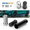 imageDYNOFIT 6 Spline Tuner Lug Nuts Key for Wrench with 34 inch 19mm and 1316 inch21mm Hex Aftermarket Lugnuts Socket Replacement Tool for 12 inch 12x15 12x125 Lug Nut 1 Year WarrantyBlack
