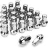 imageDynofit 12mmx15 Stock Lug Nuts For Escape 20012019Focus 20122018Fusion 20062019 OnePiece Style OEM Wheel Nuts Replace for Factory Nut Compatible with Ford Lincoln MKC MKZ Work on ALSteel RimSilver