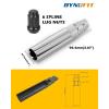 imageDynofit 6 Spline Lug Nuts Socket Key Universal Chrome Spike Key fit Hex 19mmampamp17mmampamp14mm Tool Wrench1PC Sleeve fit Thread M12X1512X12512quot2038quot2410mmx125 Small NutsSilver