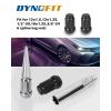 imageDynofit 6 Spline Lug Nuts Socket Key Universal Chrome Spike Key fit Hex 19mmampamp17mmampamp14mm Tool Wrench1PC Sleeve fit Thread M12X1512X12512quot2038quot2410mmx125 Small NutsSilver