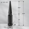 imageDynofit 91618 Spike Lug Nuts Compatible with Dodge Ram 1500 2500 3500 19942011 32pcs OnePiece Style Spiked Lug Compatible with Ford F250 F350 19881998 44quot Tall Black Bullet Wheel NutsBlack