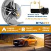 imageDynofit M14x15 Lug Bolts Fit OEM Rims Compatible with Audi A3 A4 A8 S1 S2 S3 S8 20PCS 28mm Shank 17mm Hex R12 Ball Seat Wheel Bolts fit Glof Tiguan GTI Jetta PassatReplacement OE No610319 43160114x15