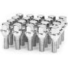 imagedynofit 12x125 OEMStock Wheel Lug Bolts 20pcs ET 28mm Shank 19mm Hex 245 inch Length Solid Chrome Studs Set for 20152022 Jeep Renegade 20182022 Compass 20142022 Cherokee and MoreSilver