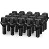 imagedynofit 12x125 OEMStock Wheel Lug Bolts 20pcs ET 28mm Shank 19mm Hex 245 inch Length Solid Chrome Studs Set for 20152022 Jeep Renegade 20182022 Compass 20142022 Cherokee and MoreBlack