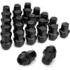 imagedynofit 24pcs 14x15 OEMStock Lug Nuts for 20152019 ExpeditionF150 M1415 OnePiece Design Factory Chrome Wheel Lugnuts for Lincoln 20152023 Navigator 21mm Hex AntiRusting UpdatedBlack