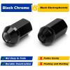 imagedynofit 24pcs 14x15 OEMStock Lug Nuts for 20152019 ExpeditionF150 M1415 OnePiece Design Factory Chrome Wheel Lugnuts for Lincoln 20152023 Navigator 21mm Hex AntiRusting UpdatedBlack