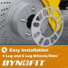 imagedynofit Universal 5mm Wheel Spacers for 4 Lug ampamp 5 Lug Wheels Fit for 4x98 4x100 4x108 4x110 4x112 4x1143 4x120 5x100 5x108 5x110 5x112 5x1143 5x115 5x118 5x120 Bolt Patterns 2Pcs1