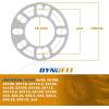 imagedynofit Universal 5mm Wheel Spacers for 4 Lug ampamp 5 Lug Wheels Fit for 4x98 4x100 4x108 4x110 4x112 4x1143 4x120 5x100 5x108 5x110 5x112 5x1143 5x115 5x118 5x120 Bolt Patterns 2Pcs1