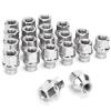 image1 220 ETExtended 7mm Shank Lug Nuts dynofit 20pc 1 2 2028mm Tall 19mm hex Open End with ConicalCone Seat Special Extra Safe Lugnuts for SpacersAdapter or 5 Lugs Aftermarket Wheels Only