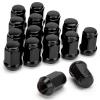 imageDynofit 1220 Black Wheel Lug Nuts 16pcs 12x20 Hex 60 Degree Steel Conical tire Lugnuts for Aftermarket EZGO and Club Car Golf Carts