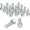 imagedynofit 12x125 Wheel Lug Bolts for Wheel Spacers 20pcs ET 28mm Shank 17mm Hex 48mm Length Solid Chrome Studs Set for 20152021 Jeep Renegade 20182021 Compass 20142021 Cherokee and More