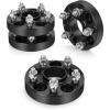 imagedynofit 5x100 Wheel Spacers 1 inch for Subaru Impreza Outback Crosstrek Hubcentric Wheel Adapters Spacers M12x125 Stud 561mm Hub Bore 25mm Thickness for Toyota GR86 4Pcs Black Tire Spacers