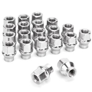 image1 220 ETExtended 7mm Shank Lug Nuts dynofit 20pc 1 2 2028mm Tall 19mm hex Open End with ConicalCone Seat Special Extra Safe Lugnuts for SpacersAdapter or 5 Lugs Aftermarket Wheels Only