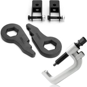 image13quot Torsion Bar Keys with Shock Extenders Brackets for Chevy GM Silverado Sierra 1500 20002007 Dynofit 13 Inch Forged Adjustable Suspension Leveling Lift Kits with Torsion Bar Key Removal Tool