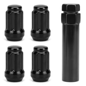 imageATV m12x15 Wheel Lug Nuts Black Dynofit 161 12mmx15 Spline Lug Nuts Aftermarket for Polaris Ranger XP 9001000 General 1000 RZR S 900 XP 1000 Pioneer 500 700 1000 19mm21mm Hex KeyM12x15