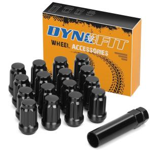 imageATV m12x15 Wheel Lug Nuts Black Dynofit 161 12mmx15 Spline Lug Nuts Aftermarket for Polaris Ranger XP 9001000 General 1000 RZR S 900 XP 1000 Pioneer 500 700 1000 19mm21mm Hex Key3824