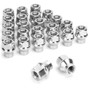 imageDynofit 12x15 Extended Open End Lug Nuts for Thicker Wheel Spacers 12mmx15 ET Wheel Lug Nuts for aftermarket Aluminum Rim7mm Extend Shank Tuner Nut Compatible With Toyota Tacoma Tundra