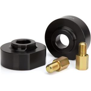 imageDynofit 2 Inch Front Leveling Kit for 19811996 Ford F150 2WD 19992022 F250 F350 Super Duty 2WD 20002005 Excursion 2WD 2quot Lift Spring Spacers with 34quot Stud Extenders34 Stud 2 Front