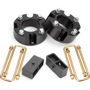 imageDynofit 2quot Front Leveling Lift Kit for Toyota Tundra ampamp Sequoia 19992006  2 Inch Suspension Strut Spacers Heavy Duty Leveling Kit for Front RaiseSet of 2pcsFront 3inchRear 2inch 0721 tundra