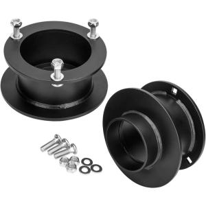 imageDynofit 3quot Leveling Lift Kit for Ram 2500 Ram 3500 3 inch Front Suspension Level Kit Coil Spring Spacer for 19942013 Ram 2500 ampamp 3500 19942001 Ram 1500 4WD Set of 2 Solid Steel Struct Spacers3 inch