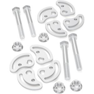 imageDynofit Camber Bolt Kit for Silverado Sierra 1500 2500 Upper Control Arm Cam Bolts for Yukon Express 1500 2500 Hummer H2 H3 Alignment Camber Caster Adjusting Bolt 15 Degree Set of 4Pcs