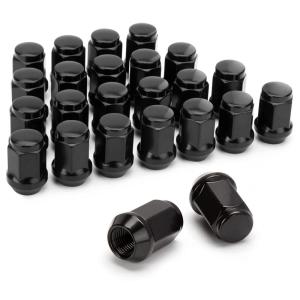 imageDynofit M12x15 Lug Nuts Compatible with Honda Accord Ford Fusion Focus Escape 20062019 Closed End Wheel Nuts for 5 Lug Aftermarket Wheel 20pcs 138quot H 60 Degree Conical Seat ChromeBlack