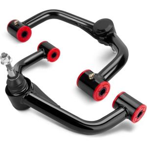 imageDynofit Upper Control Arms HeavyDuty Tubular  Compatible with 20112019 Chevy Silverado 2500HD3500HD ampamp GMC Sierra 2500HD3500HD 24quot Extended Travel Suspension Control Arm Kit for 4WD2WDBlack