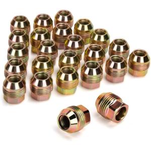 imagedynofit 14mmx15 24pcs OEMStockFactory Lug Nuts for Avalanche C1500 K15002500SilveradoSuburbanExpress 1500 Tahoe Traverse M14x15 Wheel Lugnuts for Acadia SavanaSierra 1500 Yukon Escalade