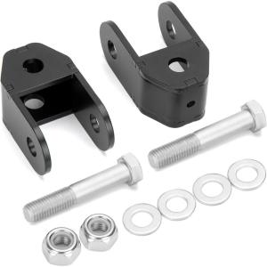 imagedynofit 24quot Rear Shock Extensions for Chevy Silverado 1500 2WD4WD 19992024 ampamp GMC Sierra 2WD4WD 19992024 Compatible with 2 to 4 inch Rear Lift Leveling kits Black Powder Coated