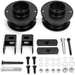 imagedynofit 2quot Leveling Lift Kit for 20142024 Ram 2500 4WD 20132024 Ram 3500 4x4 Pick Up Solid Heavy Duty Steel Struct Spacers with Shock Extension Brackets for Front Suspension3 Inch