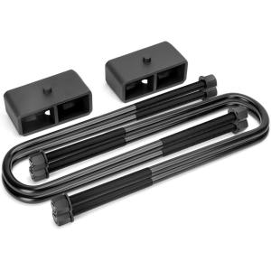 imagedynofit 2quot Rear Lift Kits Compatible with 20112024 Ford F250 F350 Super DutyHD 2inch Raise Blocks and Ubolts Set for Leaf Rear Block Suspension Leveling Lift Kits for F250 F350 2WD 4WD20112024 F250 F350