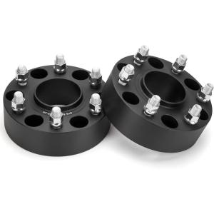 imagedynofit 6x55 to 6x55 Forged 2inch Wheel Spacers Adapters for 19992025 Silverado 1500 Sierra 1500 Yukon 20192025 Ram 1500  Set of 4 Compatible with Chevrolet GMC Cadillac Ram 6x1397 M14x15 Studs2 inch 2PC Set