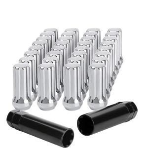 imagedynofit 91618 Wheel Lug Nuts 916 32 Chrome Lugnuts with 2 Socket Keys for Aftermarket Dodge Dakota 20052011 Dodge Ram 1500 20022010 Dodge Ram 2500 19942011 Dodge Ram 3500 19942011 More