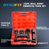 imageDynofit Ball Joint Press Kit Heavy Duty U Joint Removal ampamp Install Tool for Most 2WD 4WD Cars Trucks and PickupUniversal Installation Kit for Prepressed Upper or Lower Control Arms