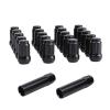 imagedynofit m12x15 Wheel Lug Nuts Black 20pcs2socket Key 12mmx15 Spline Lugnuts Aftermarket Tuner Bundle