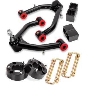 image3quot Front 2quotRear Full Lift Kit and 24quot Lift Upper Control Arms for 20072018 Silverado Sierra 1500