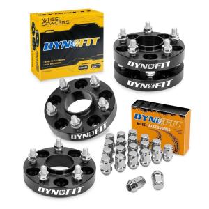 imageDynofit M12x15 Lug Nuts with 1quot 5x45 Hubcentric Wheel Spacers Compatible with Honda Accord