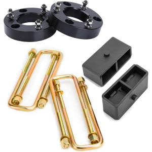 imageDynofit 2 Inch Front Leveling Kit and 1 Inch Rear Lift Block Kit for 20072024 Silverado 1500 Sierra 1500 2WD 4WD