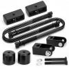 imagedynofit 25 Front 2 Rear Full Leveling Kit for 20102020 F250 F350 25inch Solid Front Struct SpacersShock Extenders and 2inch Rear Blocksamp Ubolts Set