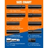 image:imageDynofit 24Pcs M14x15 Wheel Spike Lug Nuts Chrome with 10Pcs Spline Lug Nuts Socket Set