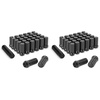 image:imageDYNOFIT 14mmx15 Wheel Lug Nuts 32x Black M14x15 Lug NutConicalCone Bulge Seat Closed End Long Extended XL Spline with 1 Socket Key Fits 8 Lug Aftermarket Wheels Pack of 2Black
