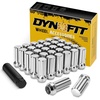 image:imageDYNOFIT 14mmx15 Wheel Lug Nuts 32x Black M14x15 Lug NutConicalCone Bulge Seat Closed End Long Extended XL Spline with 1 Socket Key Fits 8 Lug Aftermarket Wheels Pack of 2Silver
