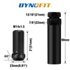 image:imageDYNOFIT 14mmx15 Wheel Lug Nuts 32x Black M14x15 Lug NutConicalCone Bulge Seat Closed End Long Extended XL Spline with 1 Socket Key Fits 8 Lug Aftermarket Wheels Pack of 2Black