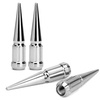 image:imageDYNOFIT 12mmx15 Wheel Spike Lug Nuts 4 x M12x15 Lug Nut 335 inch Tall Closed End Nuts Compatible with Acura Honda Chevy Hyundai Toyota Lexus MitsubishiChrome Pack of 2Silver