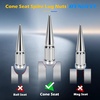 image:imageDYNOFIT 12mmx15 Wheel Spike Lug Nuts 4 x M12x15 Lug Nut 335 inch Tall Closed End Nuts Compatible with Acura Honda Chevy Hyundai Toyota Lexus MitsubishiChrome Pack of 2Silver