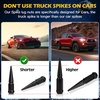 image:imageDYNOFIT 12mmx15 Wheel Spike Lug Nuts 4 x M12x15 Lug Nut 335 inch Tall Closed End Nuts Compatible with Acura Honda Chevy Hyundai Toyota Lexus MitsubishiChrome Pack of 2Black
