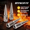 image:imageDYNOFIT 12mmx15 Wheel Spike Lug Nuts 4 x M12x15 Lug Nut 335 inch Tall Closed End Nuts Compatible with Acura Honda Chevy Hyundai Toyota Lexus MitsubishiChrome Pack of 2Silver