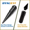 image:imageDYNOFIT 12mmx15 Wheel Spike Lug Nuts 4 x M12x15 Lug Nut 335 inch Tall Closed End Nuts Compatible with Acura Honda Chevy Hyundai Toyota Lexus MitsubishiChrome Pack of 2Black